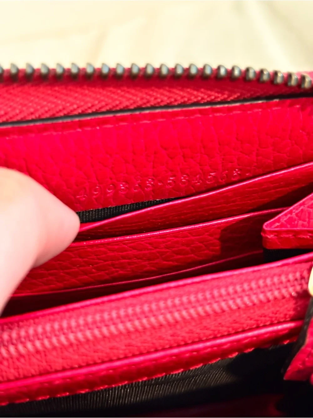 GUCCI Pink Marmont GG Limited Edition Butterfly Leather Zip Around Wallet - Picture 11 of 16